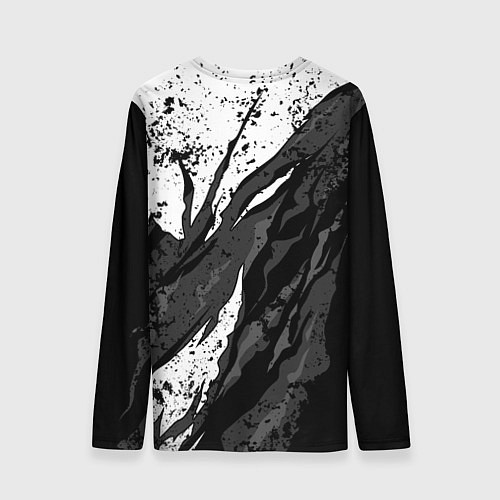 Мужской лонгслив Toyota - белый разрыв / 3D-принт – фото 2