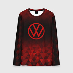 Мужской лонгслив Volkswagen red poly