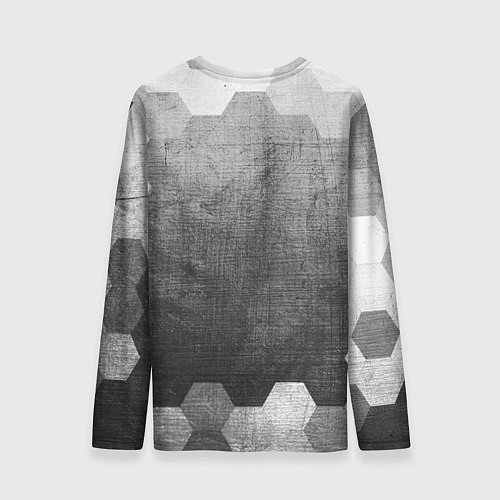 Мужской лонгслив Great Wall - grey gradient / 3D-принт – фото 2