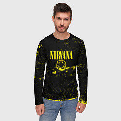 Лонгслив мужской Нирвана шум, цвет: 3D-принт — фото 2