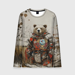 Мужской лонгслив Русский медведь в поле