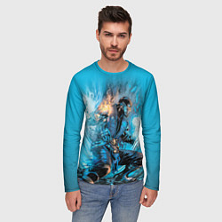 Лонгслив мужской Mortal Kombat - Sub-Zero, цвет: 3D-принт — фото 2