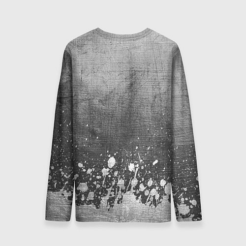 Мужской лонгслив Infiniti - grey gradient посередине / 3D-принт – фото 2