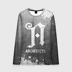 Мужской лонгслив Architects - grey gradient