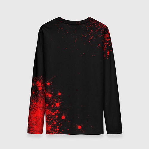 Мужской лонгслив Children of Bodom - red gradient вертикально / 3D-принт – фото 2