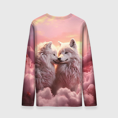 Мужской лонгслив Волчья страсть / 3D-принт – фото 2