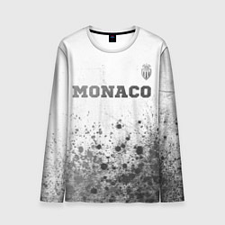 Лонгслив мужской Monaco - white gradient посередине, цвет: 3D-принт