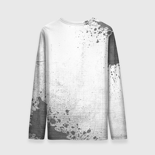Мужской лонгслив Bayer 04 - white gradient вертикально / 3D-принт – фото 2