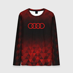 Лонгслив мужской Audi red poly, цвет: 3D-принт