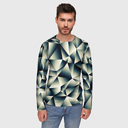 Лонгслив мужской Осколки льда, цвет: 3D-принт — фото 2