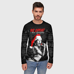 Лонгслив мужской Все дуреют с этого афродизиака, цвет: 3D-принт — фото 2