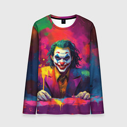 Лонгслив мужской Джокер в краске, цвет: 3D-принт
