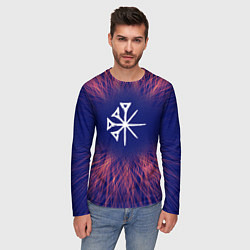 Лонгслив мужской Nightwish red energy, цвет: 3D-принт — фото 2