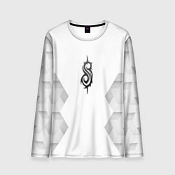 Мужской лонгслив Slipknot white poly