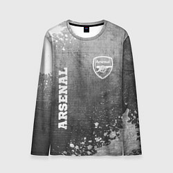 Мужской лонгслив Arsenal - grey gradient вертикально