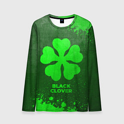 Лонгслив мужской Black Clover - green gradient, цвет: 3D-принт