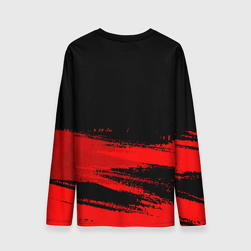 Мужской лонгслив Lexus - red gradient посередине / 3D-принт – фото 2