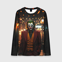 Мужской лонгслив Джокер в ночном переулке