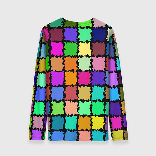 Мужской лонгслив Лоскутки / 3D-принт – фото 2