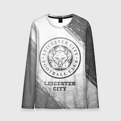 Мужской лонгслив Leicester City - white gradient