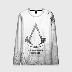 Мужской лонгслив Assassins Creed - white gradient