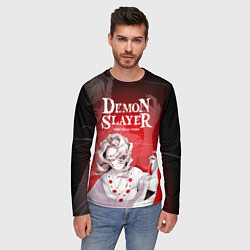 Лонгслив мужской Гора Натагумо - демон паук, цвет: 3D-принт — фото 2
