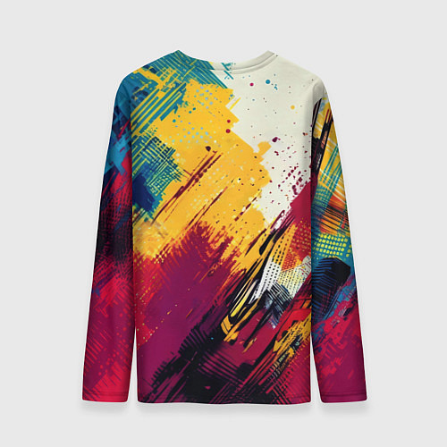 Мужской лонгслив Человек паук висит на паутине / 3D-принт – фото 2