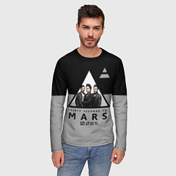 Лонгслив мужской 30 Seconds to Mars - poster, цвет: 3D-принт — фото 2