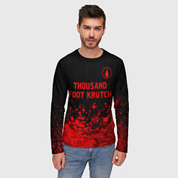 Лонгслив мужской Thousand Foot Krutch - red gradient посередине, цвет: 3D-принт — фото 2