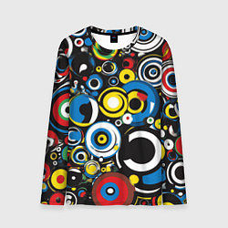 Лонгслив мужской Абстракция геометрическая, цвет: 3D-принт