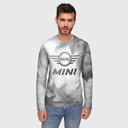 Лонгслив мужской Mini - white gradient, цвет: 3D-принт — фото 2