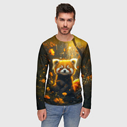 Лонгслив мужской Умилительная красная панда, цвет: 3D-принт — фото 2