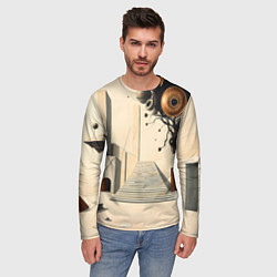 Лонгслив мужской Архитектурный сюр, цвет: 3D-принт — фото 2