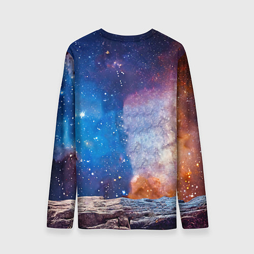 Мужской лонгслив Бигль в космосе / 3D-принт – фото 2