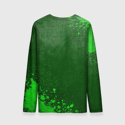Мужской лонгслив Hellsing - green gradient вертикально / 3D-принт – фото 2