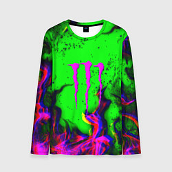 Лонгслив мужской Monster Energy flame, цвет: 3D-принт