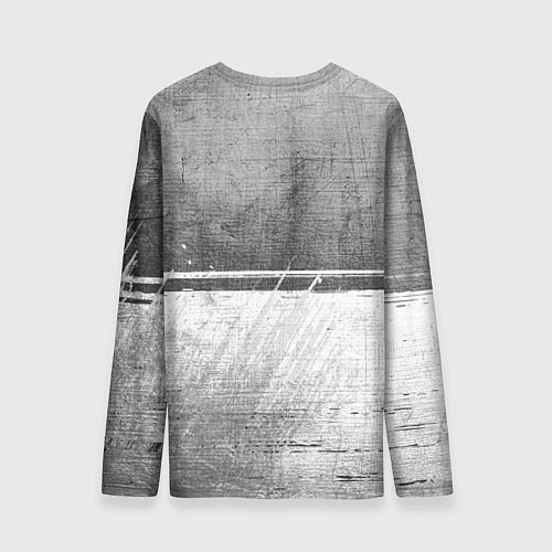 Мужской лонгслив Bleach - grey gradient посередине / 3D-принт – фото 2