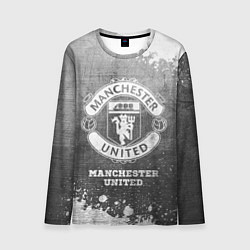 Мужской лонгслив Manchester United - grey gradient