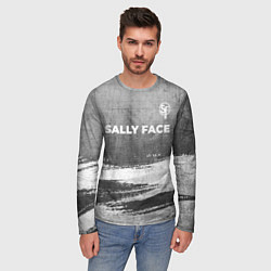 Лонгслив мужской Sally Face - grey gradient посередине, цвет: 3D-принт — фото 2