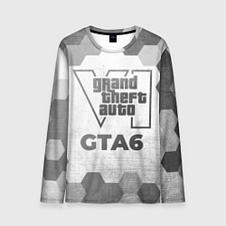 Мужской лонгслив GTA6 - white gradient
