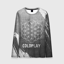 Мужской лонгслив Coldplay - grey gradient