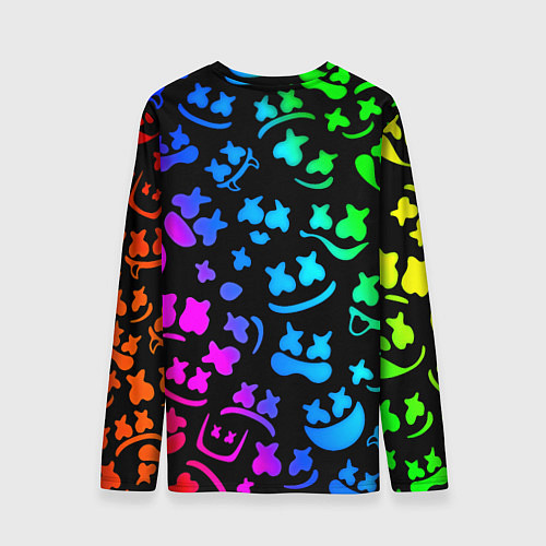 Мужской лонгслив Marshmello x NASA gradient / 3D-принт – фото 2