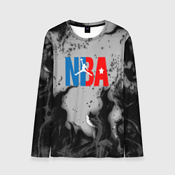 Лонгслив мужской NASA неоновый огонь, цвет: 3D-принт