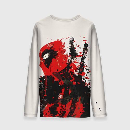 Мужской лонгслив Дэдпул брызги / 3D-принт – фото 2