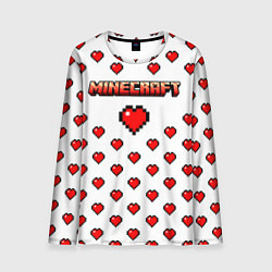 Лонгслив мужской Minecraft любовь, цвет: 3D-принт
