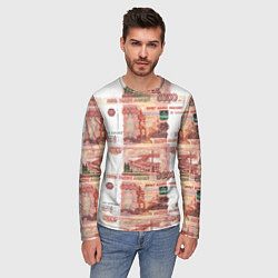 Лонгслив мужской 5 000 рублей, цвет: 3D-принт — фото 2