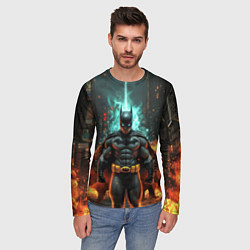 Лонгслив мужской Бэтмен эпик, цвет: 3D-принт — фото 2