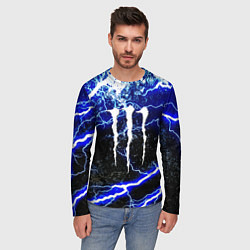 Лонгслив мужской Monster storm energy, цвет: 3D-принт — фото 2