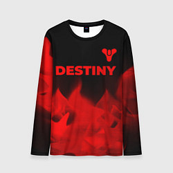 Мужской лонгслив Destiny - red gradient посередине