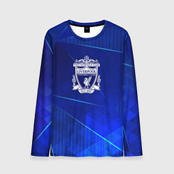 Мужской лонгслив Liverpool blue poly